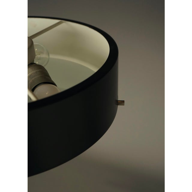 Metal Mid-Century Italian Ceiling Pendant Light in Glass and Metal by Bruno Gatta for Stilnovo, 1950s For Sale - Image 7 of 15