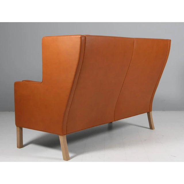 Brown Vintage Model 2292 2-Seater Sofa by Børge Mogensen for Fredericia For Sale - Image 8 of 9