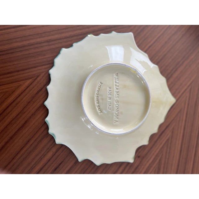 1990s William-Sonoma Leaf Plate Platter For Sale - Image 4 of 5