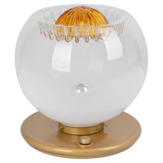 Large Glass Table Lamp, Italy, 1970s For Sale