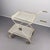 White Serving Trolley in Perforated Sheet Metal attributed to Vereinigte Werkstätten München, Germany, 1950s. For Sale - Image 10 of 11
