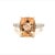 Natural Morganite Diamond Ring 14k Gold 4.26 TCW Certified, Size 5 For Sale - Image 15 of 15
