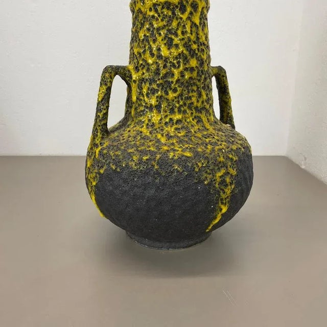 Large Fat Lava Pottery Vase from Fohr Ceramics, Germany, 1970s For Sale - Image 4 of 18