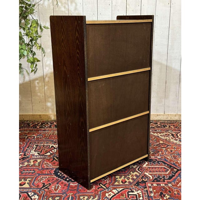 English Oak Bookcase with Sliding Doors, 1960s For Sale - Image 13 of 14
