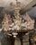 Mid 20th Century ncredible 6-Light Midcentury French Chandelier After Maison Baguès, Paris For Sale - Image 12 of 18