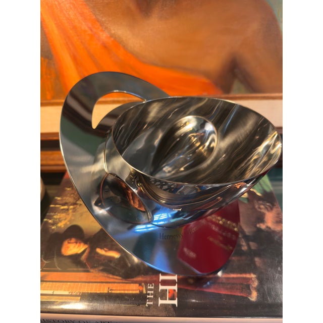 1960s Style Hennessy Ice Bucket by Thomas Bastide for Ercuis Paris – Sculptural French Modernist Barware With Original Box For Sale - Image 17 of 18