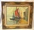 American Early 20th Century Original Framed Oil Painting on Canvas 'Seaside Dock' Attributed to Louise Minert Kelly (American 1876-1945) For Sale - Image 3 of 17