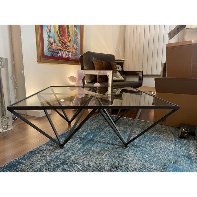 1980s Alanda Geometric Coffee Table Attributed to Paolo Piva For Sale - Image 5 of 13