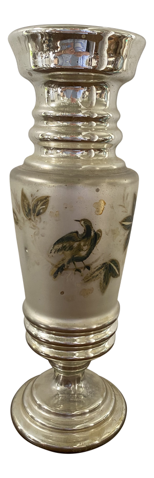 Late 19th Century Antique Mercury Glass Vase