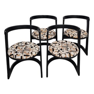 Mid-Century Hafta Chairs attributed to Emile Baumann, 1970s, Set of 4 For Sale