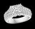1 Ct Brilliant Round Center Diamond, 2 Ct 14 Karat White Gold ENGAGEMENT Ring 14 K gold Stamped 7.8 Grams Diamond VS...