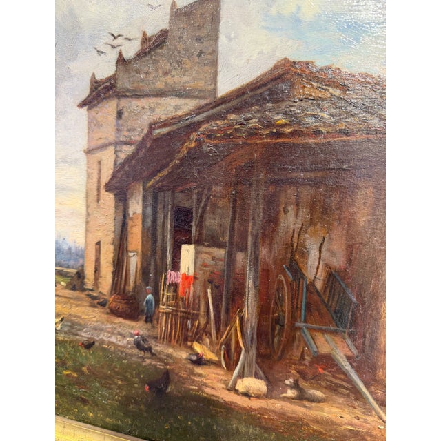 Late 19th Century Vintage French Painting For Sale - Image 5 of 7