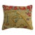 Coral Tan Early 20th Century Wool Antique Oushak Rug Pillow For Sale
