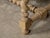 An English bleached wood bench from circa 1900 with barley twist base and custom linen upholstery. This exquisite English...