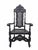 Antique Victorian Carved Walnut Caned Throne Chairs by Michigan Chair Company – Set of 2 For Sale - Image 9 of 11
