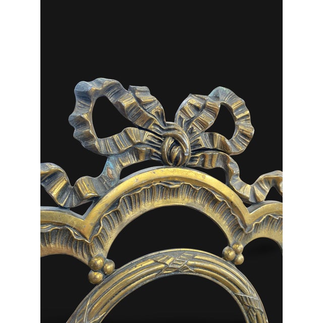 Gold Large Gilt Bronze Photo Frame, France, 1800s For Sale - Image 8 of 13