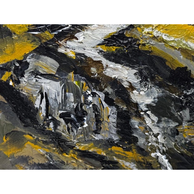 Dated 2022 Carneddau Snowdonia British Landscape Painting in the Manner of Kyffin Williams For Sale - Image 17 of 18