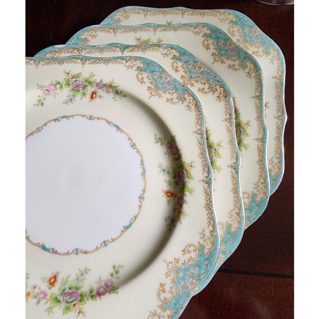 8 Square Noritake Salad Plates Chairish