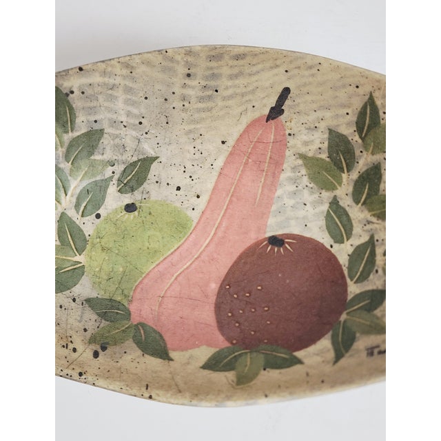 Asparagus Mid-Century Marc Bellaire "Still Life" Pottery Ashtray For Sale - Image 8 of 11
