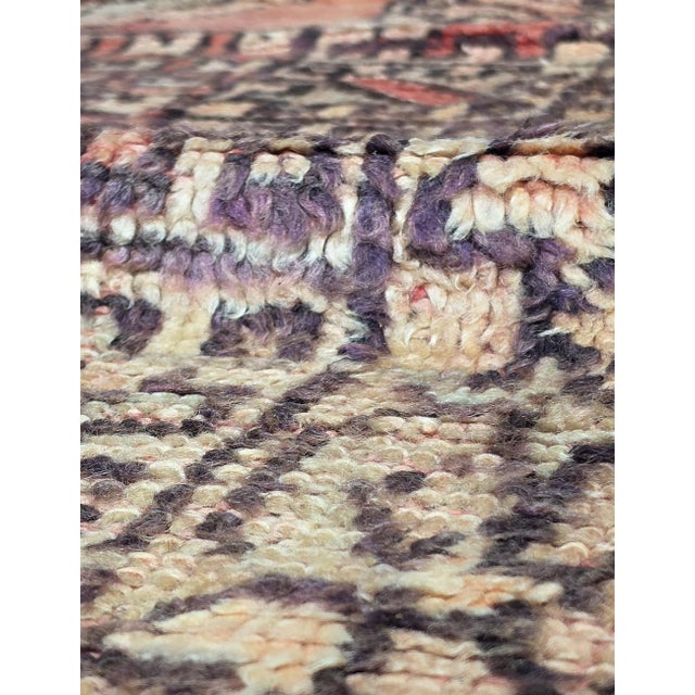 Moroccan Handwoven Wool Rug - 14.3 X 5.7 Ft For Sale - Image 4 of 6