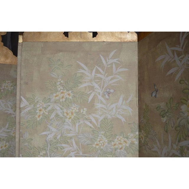 1950s Screen With Gold Leafing Details by Robert Crowder For Sale In Los Angeles - Image 6 of 12
