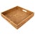 Artifacts Rattan Square Serving Tray with Cutout Handles in Honey Brown - 16" For Sale - Image 10 of 10
