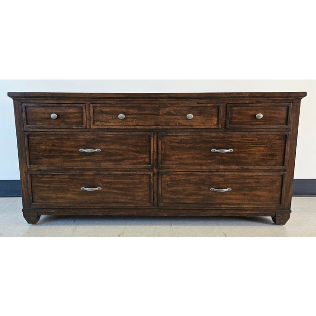 American Ethan Allen Reeves Collection Dresser Secretary For Sale - Image 3 of 12
