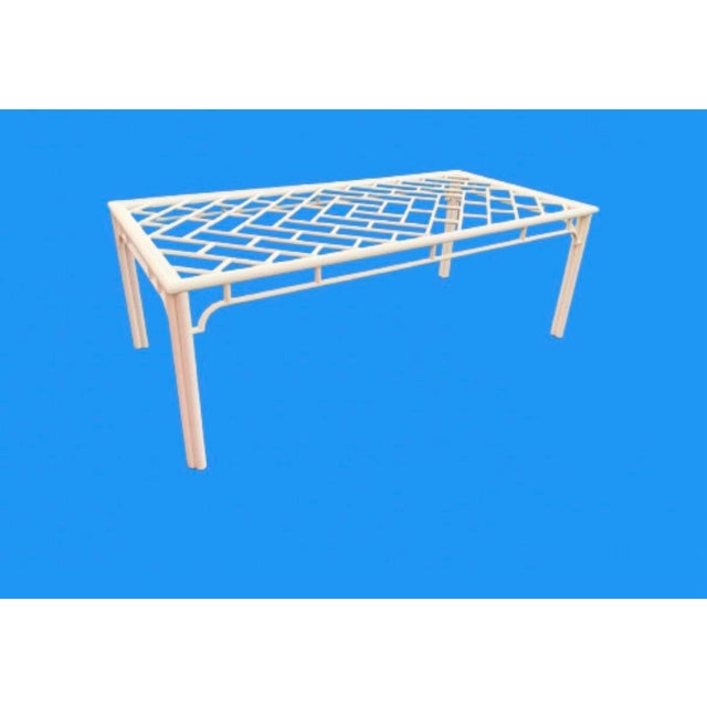 Vintage Palm Beach Chinese Chippendale Style Large Dining Table For Sale In Miami - Image 6 of 10