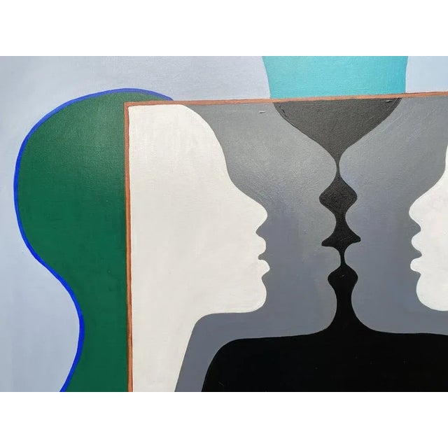 Artwork by Marie Bec Mixed technique, acrylic on canvas 2022 Signed lower left 100 cm x 120 cm This piece has an...