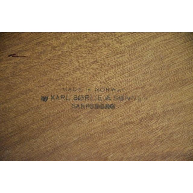 1960s Refinished Modern Teak Coffee Table by Karl Sørlie For Sale - Image 9 of 9
