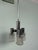 Italian Pendant Light in Glass and Steel from Targetti, 1970s For Sale - Image 4 of 18
