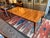 Ethan Allen Arts & Crafts Style Cherry Dining Table With Eight Slat-Back Chairs For Sale In San Francisco - Image 6 of 17