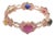 Bochic “Capri” Ruby & Multi Color Gem & Sapphire Bangle Set In 18K Gold & Silver For Sale