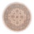 Boho Chic Ziegler Ivory/Gray Wool Runner Rug- 4'0'' X 4'1'' For Sale