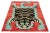 This beautiful handmade Turkish Art Deco wool rug has a red field. In a stunning tiger pictorial design, it features...