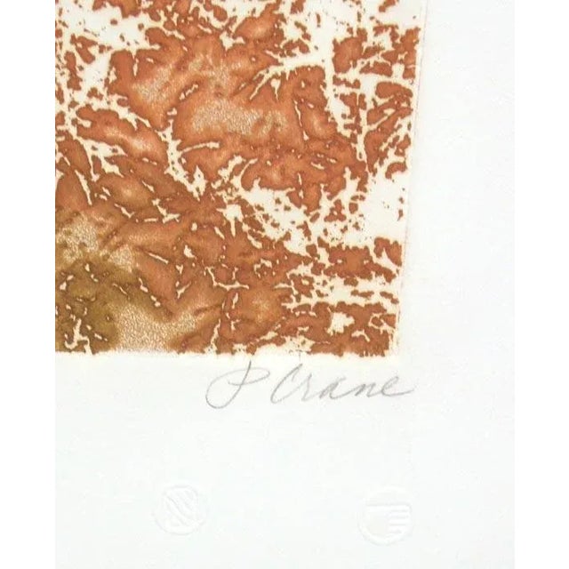 1980s 1980s Paula Crane "Rock Garden I" Hand Signed LTD Ed Art Etching For Sale - Image 5 of 5