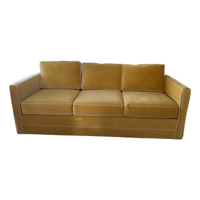 Anthropologie Carroll Contrast Piping Sofa 86" For Sale