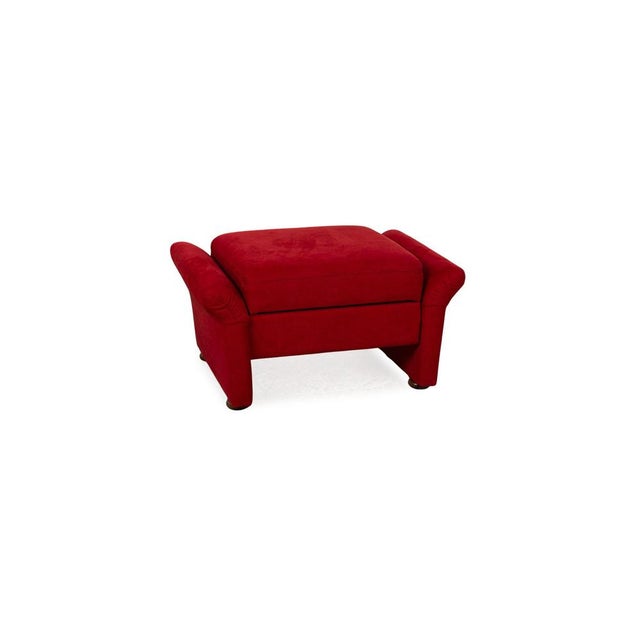 Red Fabric Pouf from Himolla For Sale - Image 5 of 9