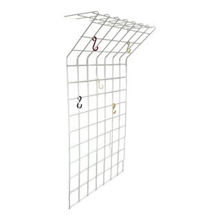 Mid-Century Modern German Minimalist White String Coat Rack, 1960s For Sale