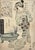 Japanese Set of 2 Edo Era (Ca 1825) Japanese Woodblock Prints of Bijin-Ga / Geisha by Keisai Eisen – Newly Framed For Sale - Image 3 of 7