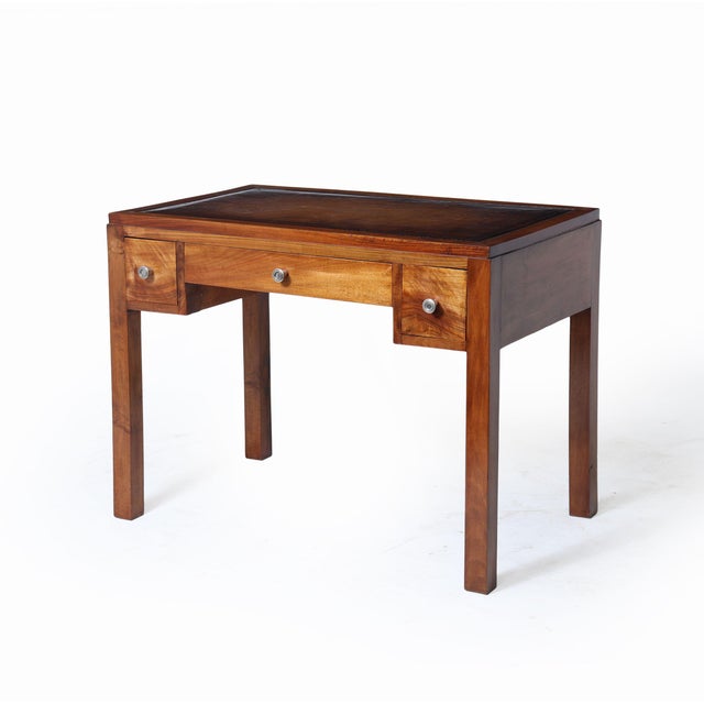 French Art Deco Walnut Writing Desk, 1930 For Sale - Image 17 of 17
