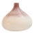 Vintage Bulbous Vase Ombre Mauve White Glass For Sale