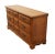 Sumter Cabinet Solid Hard Rock Maple Rustic Early American 61" Triple Dresser For Sale - Image 4 of 12