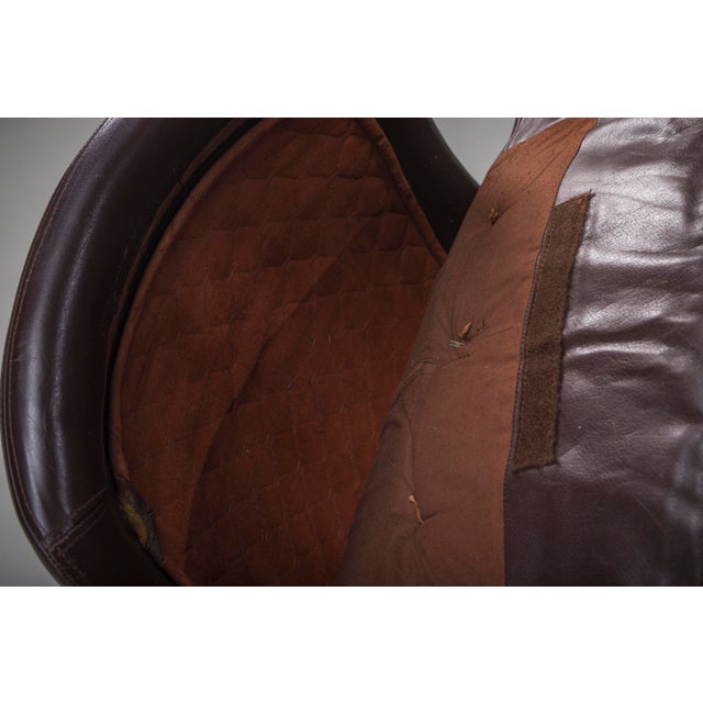 Danish Swivel Lounge Chairs in Leather by H.W. Klein for Bramin, Denmark, 1970s, Set of 2 For Sale - Image 15 of 18