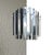 Mid-Century Modern 1970s Hanging Mod Chrome Panels Pendant Light Fixture For Sale - Image 3 of 7