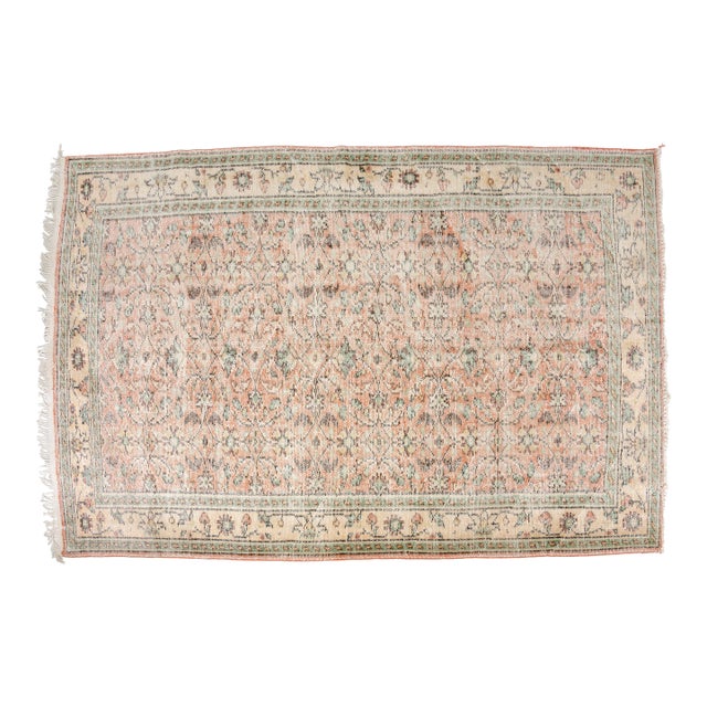 1950s Anatolian Floor Wool Turkish Rug For Sale