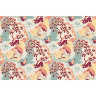 Old Peking Sangria Fabric by the Yard For Sale