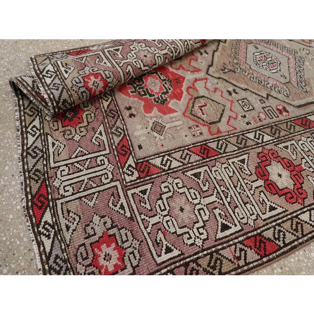 Galerie Shabab Collection Early 20th Century Caucasian Throw Rug For Sale - Image 10 of 10