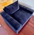 CB2 Cb2 Designer Lounge Chairs (4 or 2 Pairs Available) - Navy Blue Velvet Fabric For Sale - Image 4 of 8