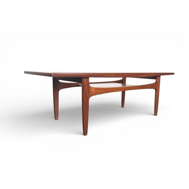 Mid-Century Modern Mid 20th Century Fresco Surfboard Coffee Table in Teak #1 Attributed to G Plan For Sale - Image 3 of 6